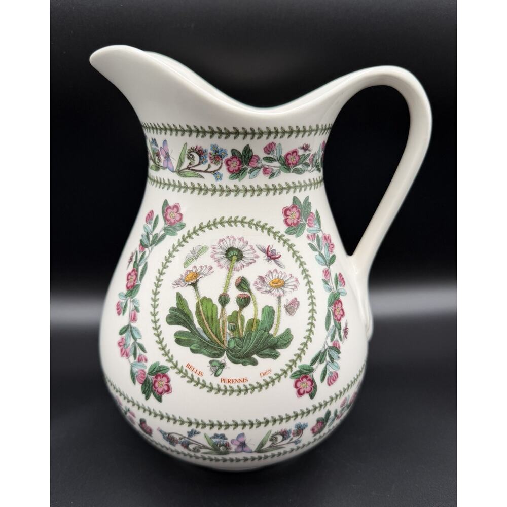 Portmeirion Variations Botanic Garden Daisy Pitcher Vase 8” Susan Williams Ellis